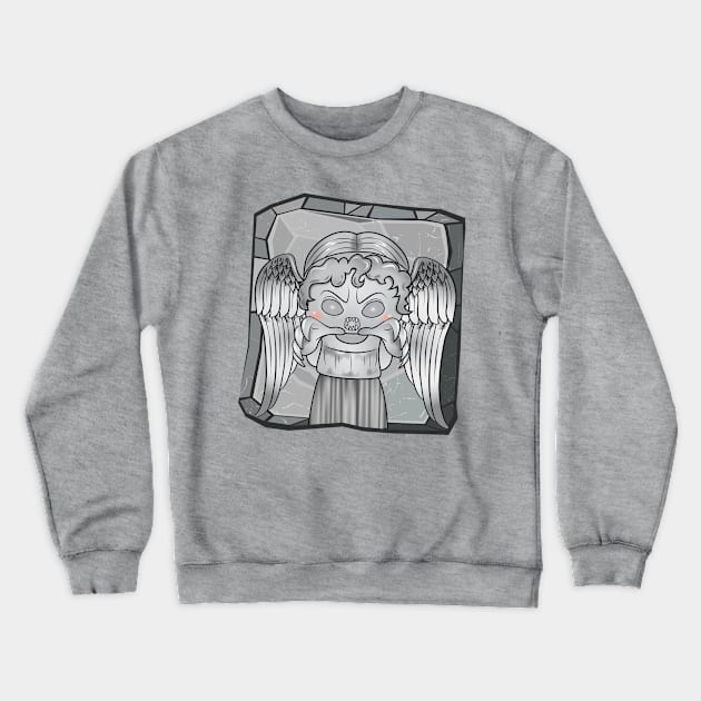 Don't blink, Look at me!! Crewneck Sweatshirt by AkanesChibiArt